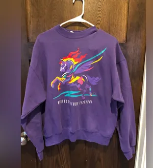 Hanes Kentucky Derby vintage 90s crewneck sweatshirt - purple - XL thumbnail 1