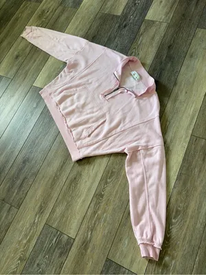 Vintage Havana Baby Pink Quarter-Zip Pullover Sweatshirt thumbnail 4