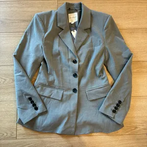 NWT Avec Les Filles x Anthropologie Sculpted Hourglass Blazer Jacket Grey Size S thumbnail 7