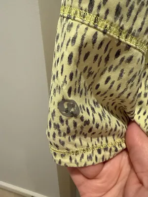 Lululemon Pace Rival Skirt II Dottie Dash Clarity Yellow Black Size 8 thumbnail 5