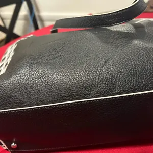 Lauren Ralph Lauren Black and White Grid Tote Preowned see pictureslight wear. thumbnail 8