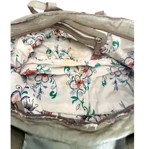 Schuler & Sons Philadelphia Anthropologie Sage Green Pebbled Leather Satchel Bag thumbnail 10