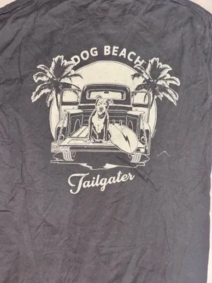 Dog Beach Tshirt Gray Size M thumbnail 5