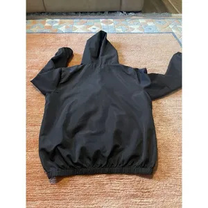 Brandy Melville Black Full Zip Hooded Windbreaker California Malibu Unisex thumbnail 6