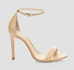Schutz Cadey-Lee Beige Leather Ankle Strap Heels Size 6B Retail $138 thumbnail 1