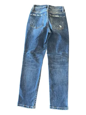 Vervet Flying Monkey Mid-Rise Ankle Straight Jeans - Blue Denim thumbnail 2
