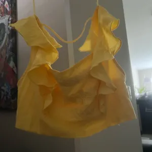 Yellow Ruffled Women's Top and skirt thumbnail 1