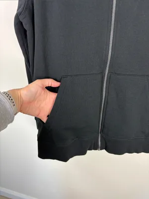 Pact Organic Brushed Fleece Zip Hoodie Women’s Large Black 100% Cotton thumbnail 4