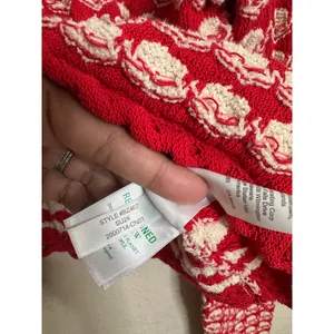 J.Crew Textured Crochet Lady Jacket in Moroccan Sand Red size XL Coastal Cottage thumbnail 9