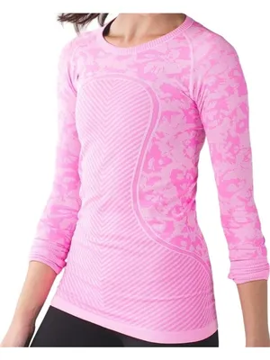 Lululemon Swiftly Tech Long Sleeve Crew Seamless Heathered Raspberry Glo Light 4 thumbnail 1