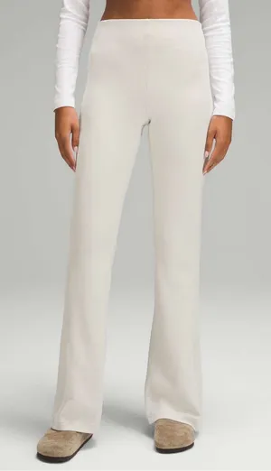 Lululemon Brushed Softstreme Ribbed Zip Flare Pants Size 6 thumbnail 1