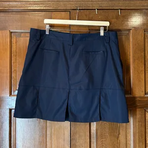 Lands' End Navy Blue Athletic Skort 16 Golf Hiking Casual Zip Pocket Stretch‎ thumbnail 3