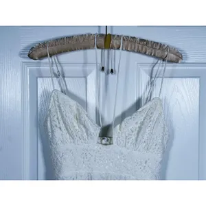 Selfie Leslie Floral Lace Tie Bust Mini Dress Medium White Coquette Bridal Event thumbnail 9