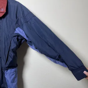 VTG 90s Columbia‎ Women Jacket Small Blue Maroon Colorblock Gorp Windbreaker thumbnail 4
