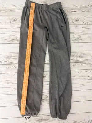 Nike Women’s XS Gray Dri-FIT Fleece Jogger Pants Toggle Hem Zip Pockets thumbnail 6