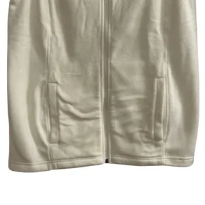Lands' End Women's‎ Ivory Fleece Zip-Up Vest Size S Casual Fall Side Pockets thumbnail 4