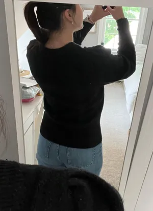 Black V Neck Sweater thumbnail 3