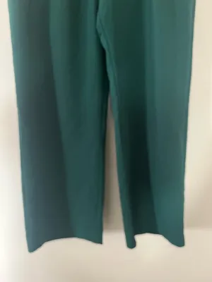 Abercrombie High Waisted Green Trouser Pants 18 Quiet Luxury Minimalist Office thumbnail 3