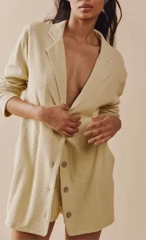 Free People Beach Lizzy Blazer Romper XS thumbnail 1