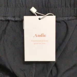 NWT Andie The Wide Leg Pant Black Elastic Drawstring Lounge XS thumbnail 7