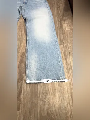 Zara Light Blue Straight Leg Jeans for Women thumbnail 10