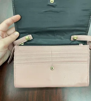Crossbody Blush Colored Purse Pink thumbnail 3