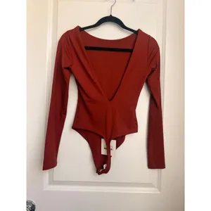 Meshki NEW Cheyenne Long Sleeve‎ Plunge Back Bodysuit Bodycone Small thumbnail 3