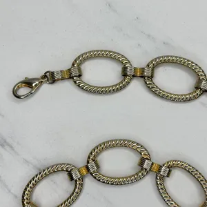 Chunky Textured Oval Link Gold Tone Chain Belt Large/XL (L/XL) ✨ thumbnail 3