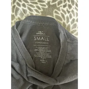O'Neill Small Black Long Sleeve Graphic Tee Cotton Granola Unisex Skater Beach thumbnail 3