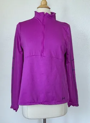 Under Armour Fitted Purple Athletic Pullover thumbnail 1