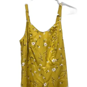 NWT Old Navy‎ Smock Cami Sundress Mini Ruffle Hem Yellow Floral Summer Size XS thumbnail 3