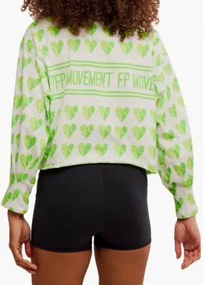 NWT Free People FP Movement Inspire Layer Logo Long Sleeve T-Shirt Large thumbnail 7