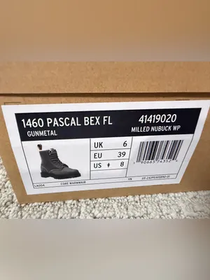 Dr Martens 1460 Pascal Bex Faux Fur Lined Boot Sz US 8 Gunmetal color thumbnail 9