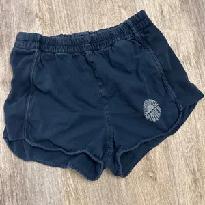 Mother Denim The Triple Running Mate Shorts Blue Nights Navy‎ Cotton Small thumbnail 1