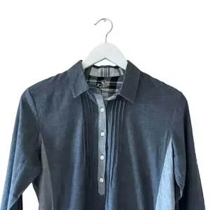 Kuhl Kiley Vintage Indigo Sail Blue Chambray Denim Tie Waist Dress SZ S #1848 thumbnail 8