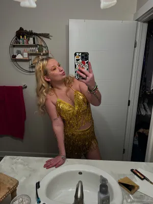 Flashy Costume Gold Size M thumbnail 3