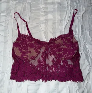 Purple Corset Lace Top thumbnail 1