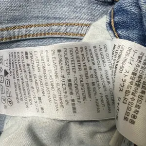 Levis 721 High Rise Skinny Jeans Distressed Ripped Light Wash Size‎ 30 Raw Hem thumbnail 10