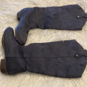 Boots long 16” color bluish/gray excellent condition see pictures size 8.5 thumbnail 12