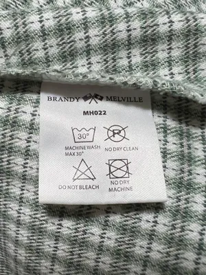 Brandy Melville Green Plaid High Waisted Mini Skirt Size S Preppy Academia 90’s thumbnail 7