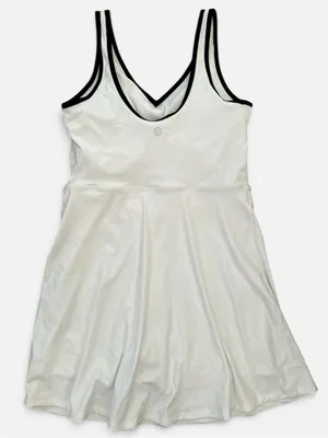GILLY HICKS by HOLLISTER Energize Active Scoop Tennis Athletic Dress White Sz. M thumbnail 3
