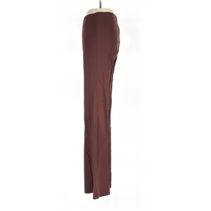 Le Bop Brown Flare Pants High Waisted Seam Detail Small Minimalist Fall thumbnail 6