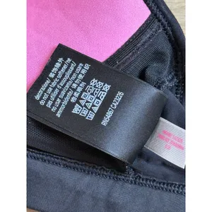EUC Victoria Secret Pink ULTIMATE push cup zip front black sports strapy size M thumbnail 14