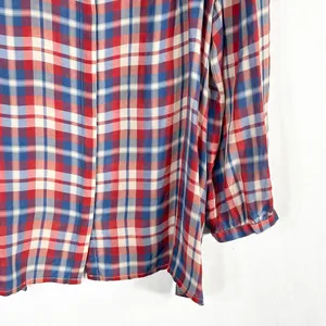 Madewell Broadway & Broome Size Large Top Pemberley Blouse‎ Silk Plaid 1236 thumbnail 5