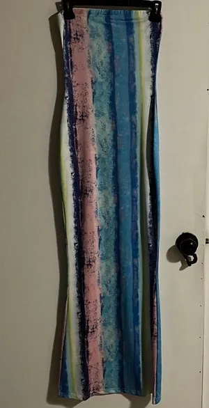 Long Strapless Sun Dress Multiple Size XS thumbnail 1