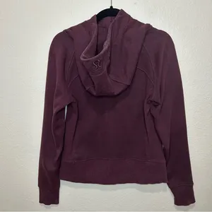 Lululemon Light As Warmth Scuba Hoodie Size 6 Heathered Dark Adobe thumbnail 4
