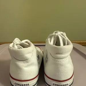 Converse All Star White and Red High-Tops thumbnail 4
