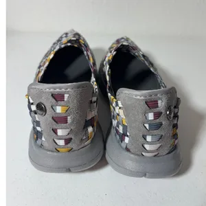 Bernie Mev Size 5 (EU 36) Charm Slate Multicolor Mary Jane Slip-On Woven Flats thumbnail 4