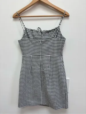 J.ING Gingham Sleeveless Fitted Mini Dress S thumbnail 5