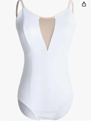 Women's Dance Leotards Camisole Cotton Ballet Bodysuit thumbnail 4